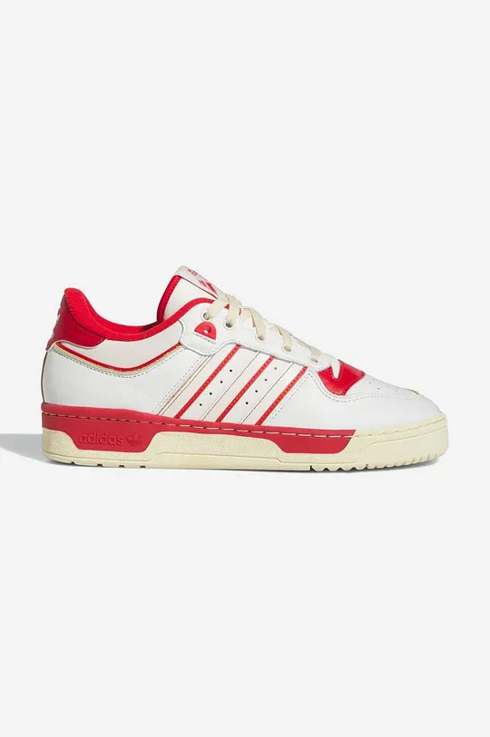 white adidas Originals leather sneakers Rivalry Low 86 GZ2557 Unisex