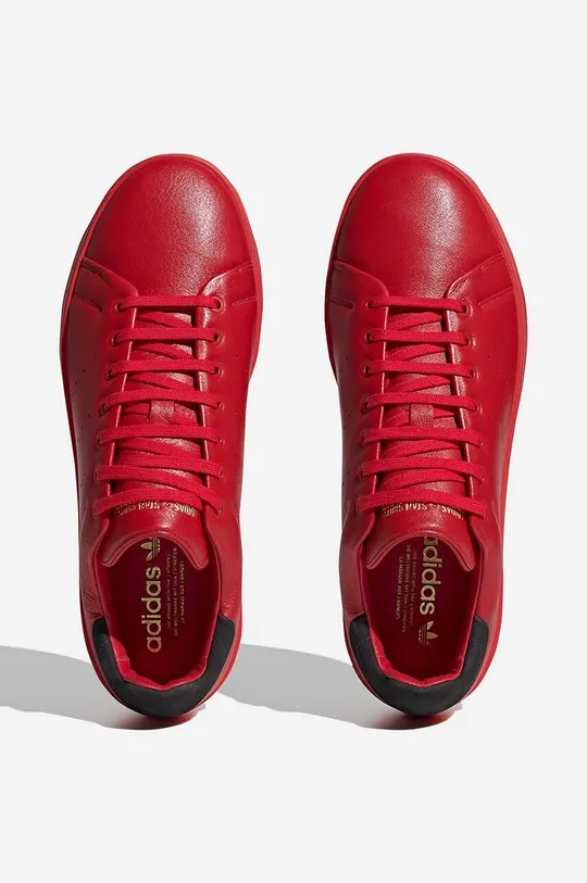 czerwony adidas Originals sneakersy skórzane Stan Smith Relasted