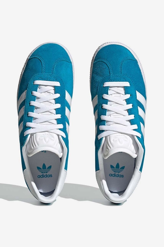 albastru adidas Originals sneakers din piele întoarsă Gazelle J