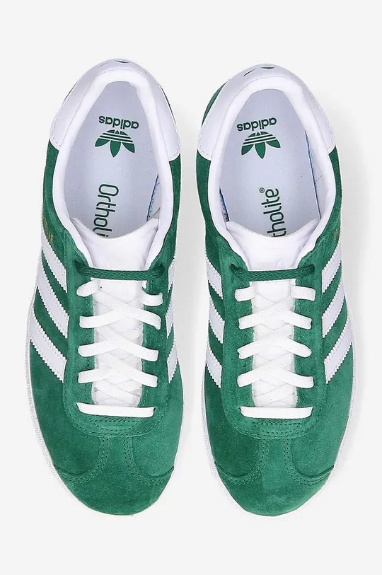 zelená Semišové sneakers boty adidas Originals Gazelle J