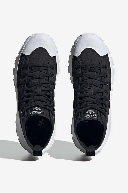 μαύρο Πάνινα παπούτσια adidas Originals Nizza HI XY22