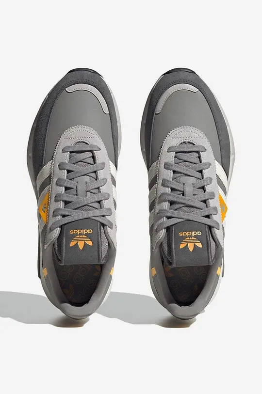 gray adidas Originals sneakers Retropy F2