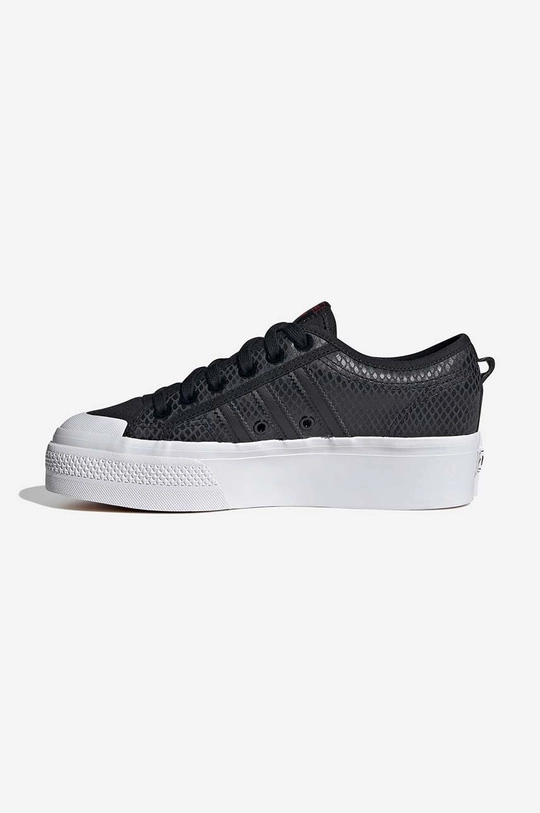 adidas Originals leather plimsolls Nizza Platform W HQ1963  Uppers: Textile material, Natural leather Inside: Textile material Outsole: Synthetic material