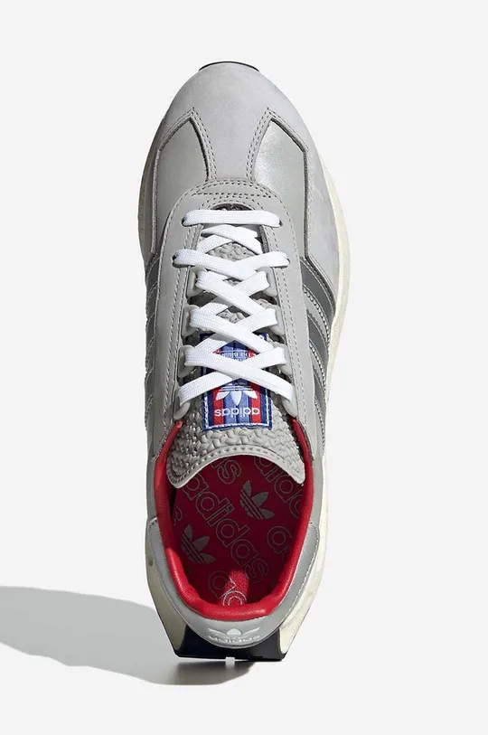 gray adidas Originals leather sneakers Retropy E5