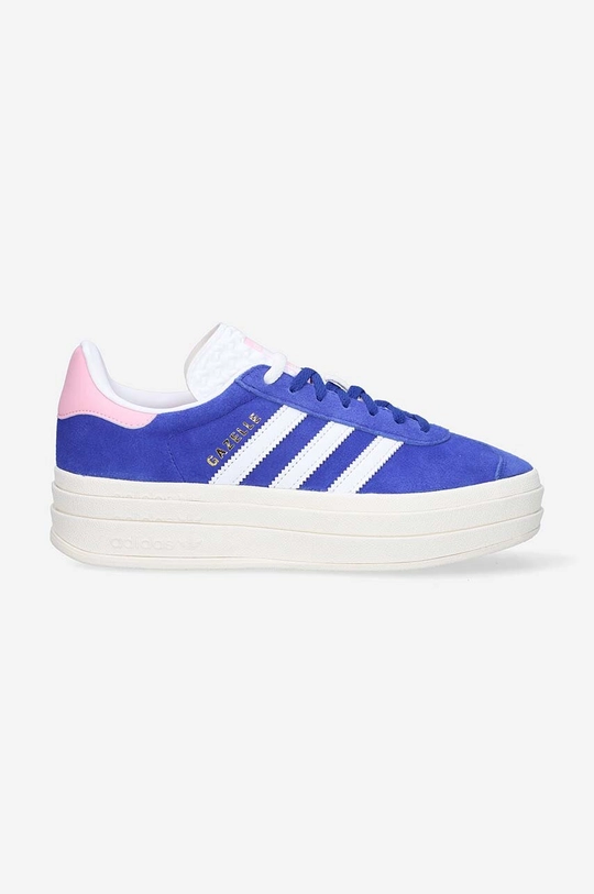 μπλε Σουέτ αθλητικά παπούτσια adidas Originals Gazelle Bold W Unisex