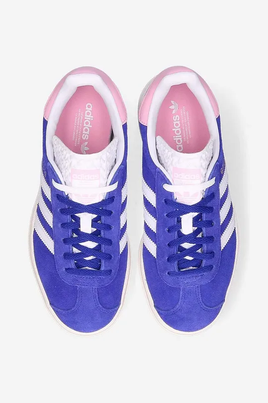 μπλε Σουέτ αθλητικά παπούτσια adidas Originals Gazelle Bold W