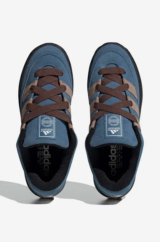 blue adidas Originals suede sneakers Adimatic