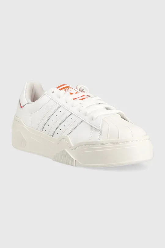 Δερμάτινα αθλητικά παπούτσια adidas Originals Superstar Bonega 2B λευκό