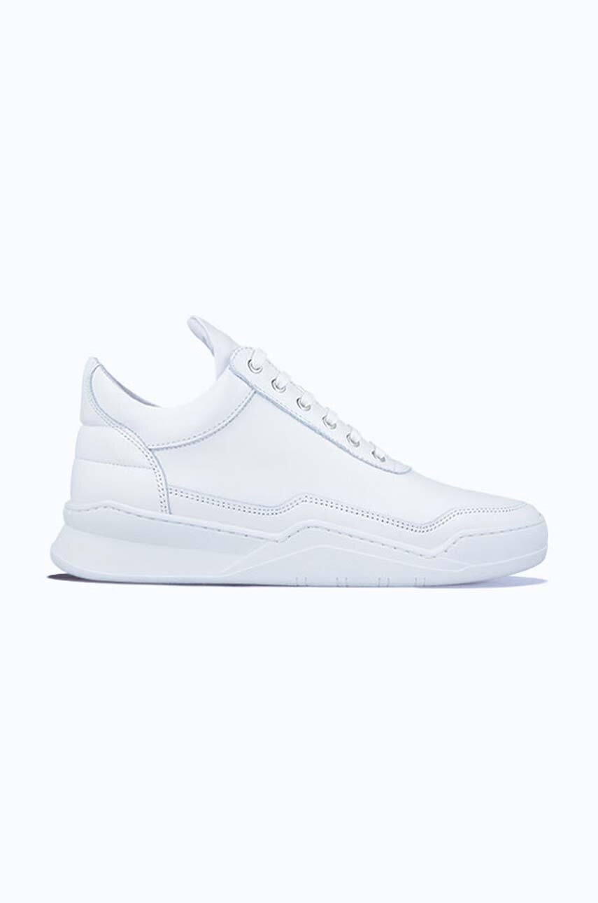 biały Filling Pieces sneakersy skórzane Low Top Ghost Unisex