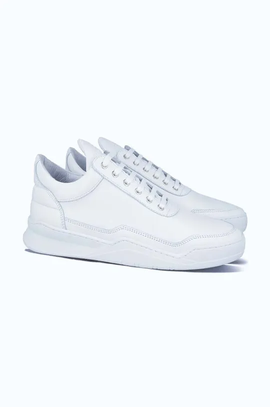 white Filling Pieces leather sneakers Low Top Ghost