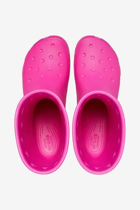 pink Crocs wellingtons Classic Rain Boot