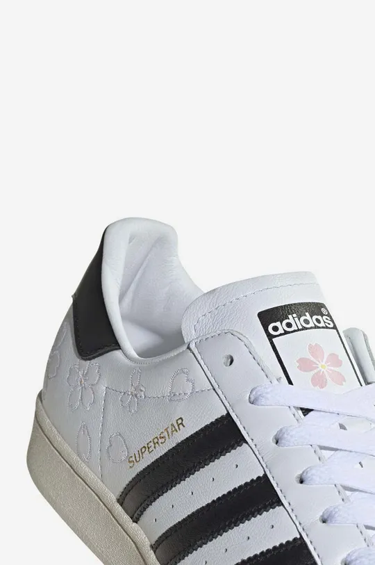 Kožené sneakers boty adidas Originals Superstar HNM bílá