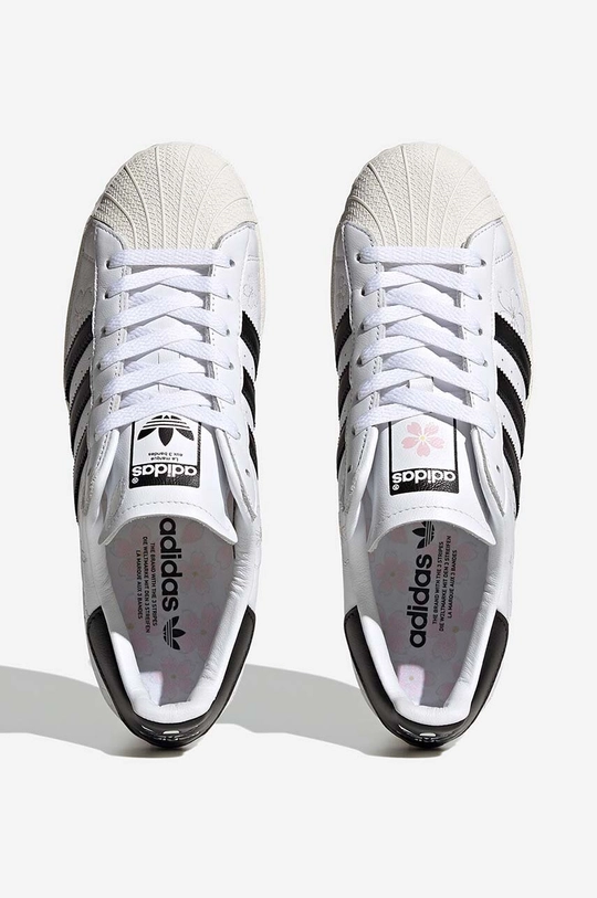 bílá Kožené sneakers boty adidas Originals Superstar HNM