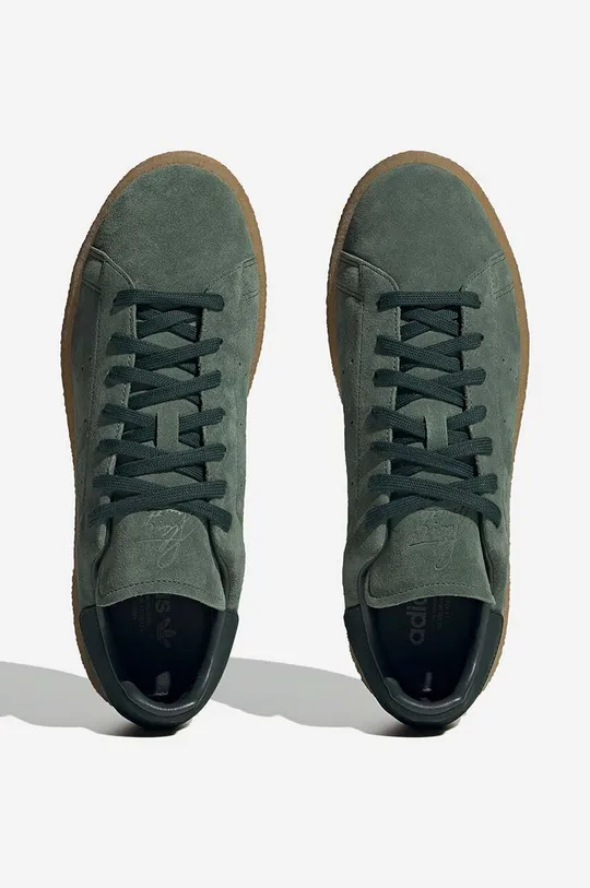 adidas Originals sneakers din piele întoarsă Stan Smith Crepe verde