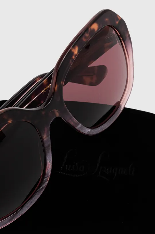 ciemny brązowy Luisa Spagnoli okulary przeciwsłoneczne