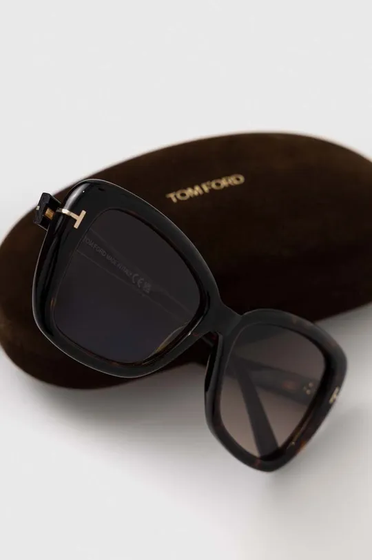 brązowy Tom Ford okulary przeciwsłoneczne