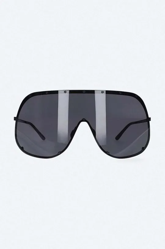 czarny Rick Owens okulary przeciwsłoneczne Occhiali Da Sole Sunglasses Shield Damski