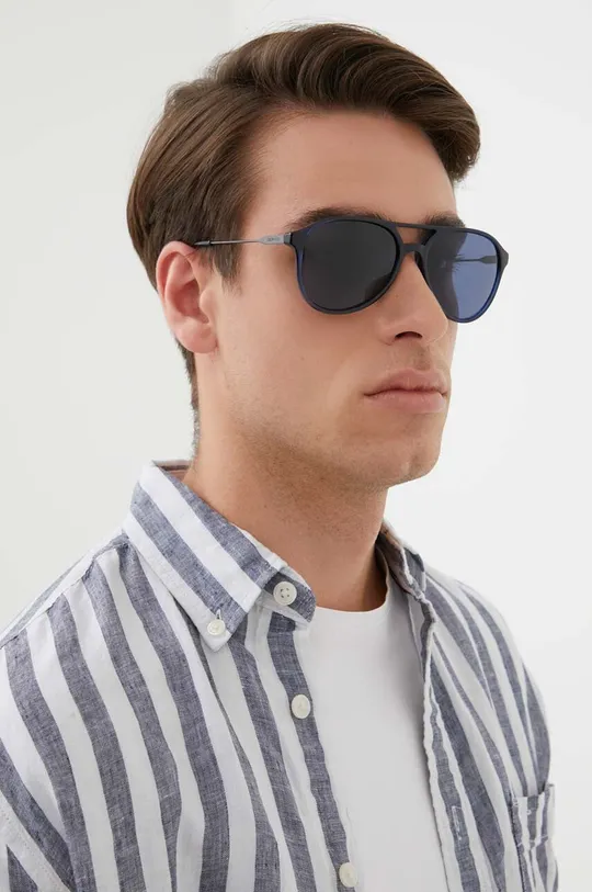 granatowy Calvin Klein okulary przeciwsłoneczne Męski