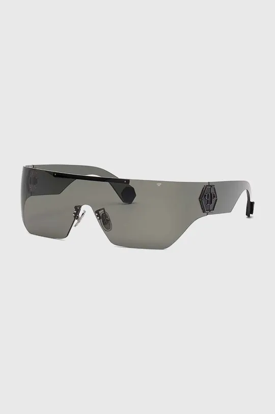 czarny Philipp Plein okulary przeciwsłoneczne Unisex