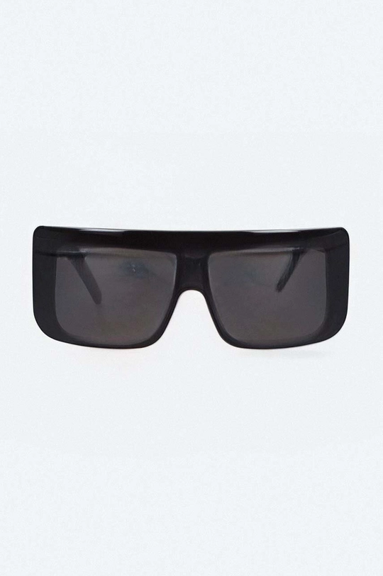 czarny Rick Owens okulary przeciwsłoneczne Occhiali Da Sole Sunglasses Documenta Unisex