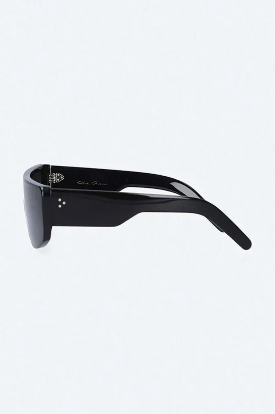 czarny Rick Owens okulary przeciwsłoneczne Occhiali Da Sole Sunglasses Performa