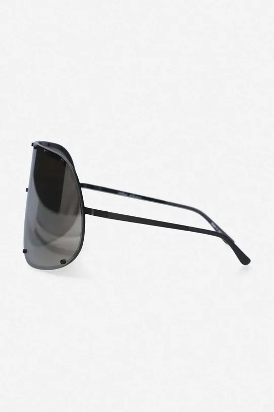czarny Rick Owens okulary przeciwsłoneczne