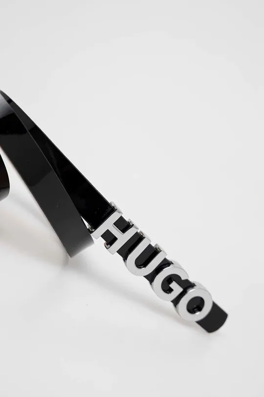 Кожаный ремень HUGO чёрный