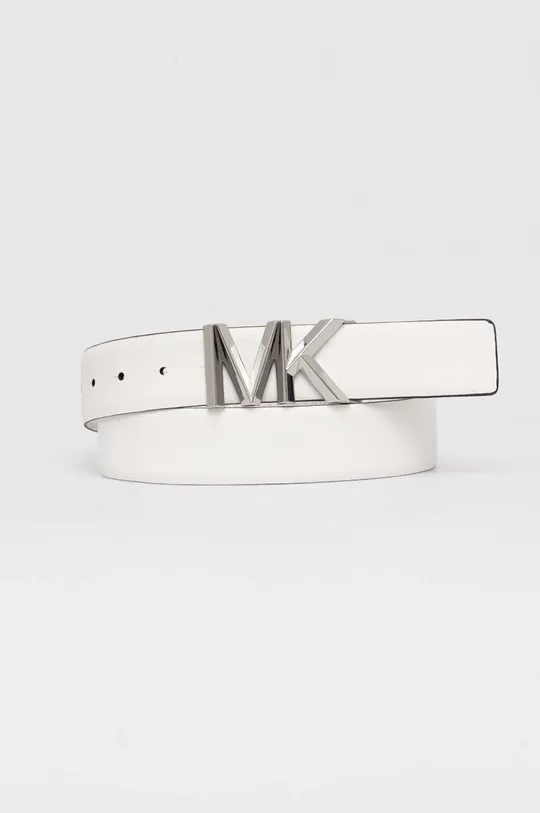 MICHAEL Michael Kors cintura in pelle bilaterale bianco