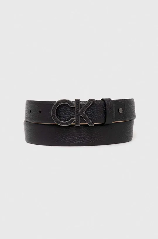 чорний Шкіряний ремінь Calvin Klein Чоловічий