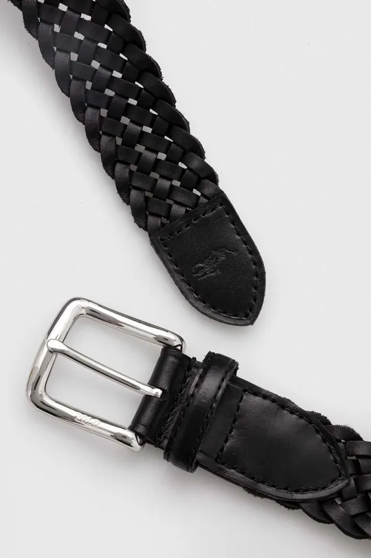 Кожаный ремень Polo Ralph Lauren чёрный