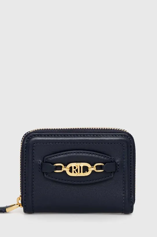 темно-синій Шкіряний гаманець Lauren Ralph Lauren Жіночий