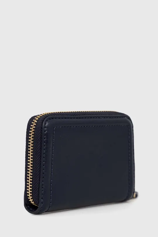 Kožená peňaženka Lauren Ralph Lauren tmavomodrá
