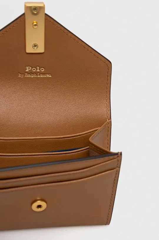 Кожаный кошелек Polo Ralph Lauren  Основной материал: 100% Коровья кожа Подкладка: 100% Хлопок