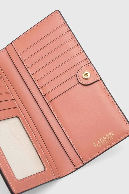 rózsaszín Lauren Ralph Lauren bőr pénztárca