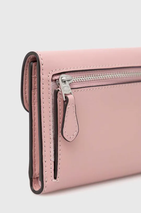 Kožená peněženka Coach růžová