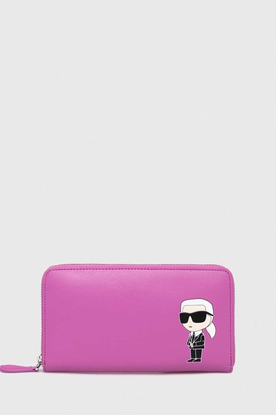 mályva Karl Lagerfeld bőr pénztárca
