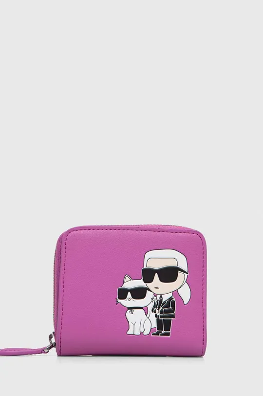 ροζ Δερμάτινο πορτοφόλι Karl Lagerfeld Γυναικεία