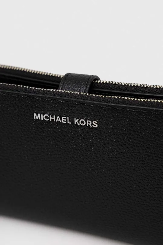 čierna Kožená peňaženka MICHAEL Michael Kors