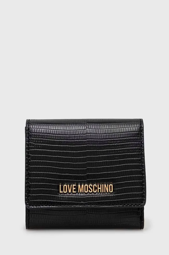 czarny Love Moschino portfel Damski