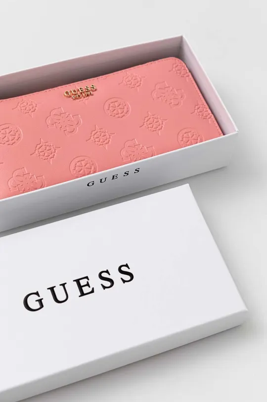 różowy Guess portfel