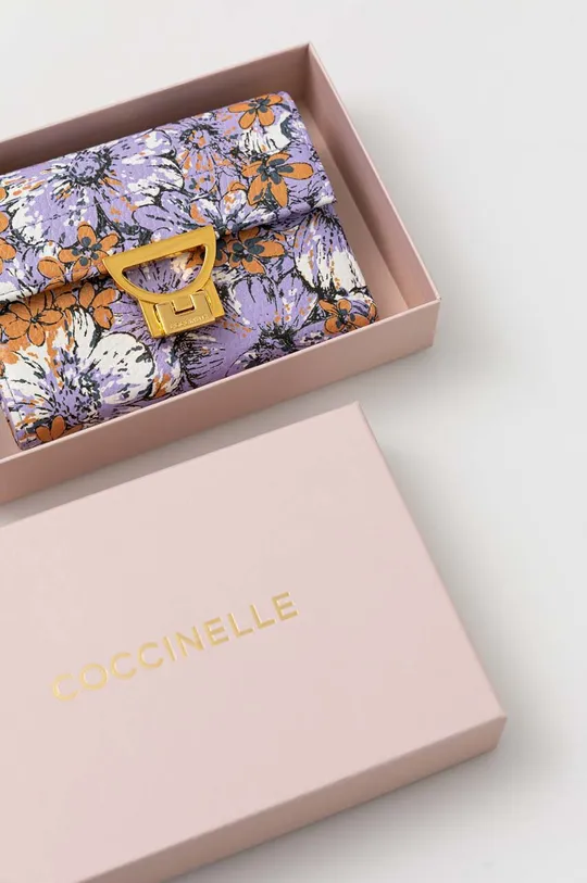 барвистий Шкіряний гаманець Coccinelle Arlettis Flower