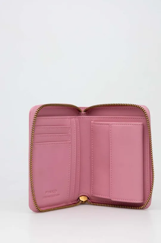 розовый Кожаный кошелек Pinko