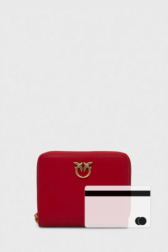 červená Kožená peňaženka Pinko