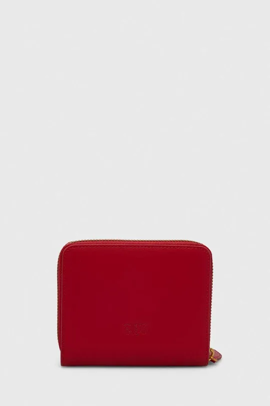 Usnjena denarnica Pinko rdeča