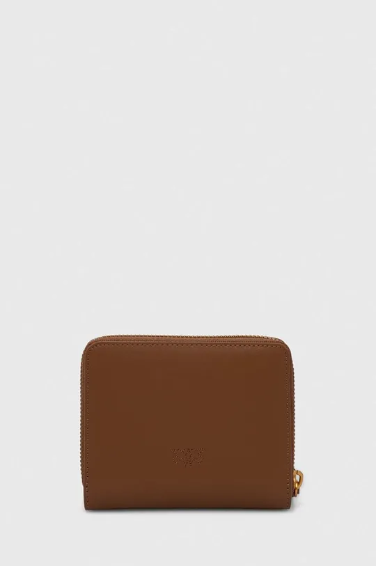 Кожаный кошелек Pinko коричневый