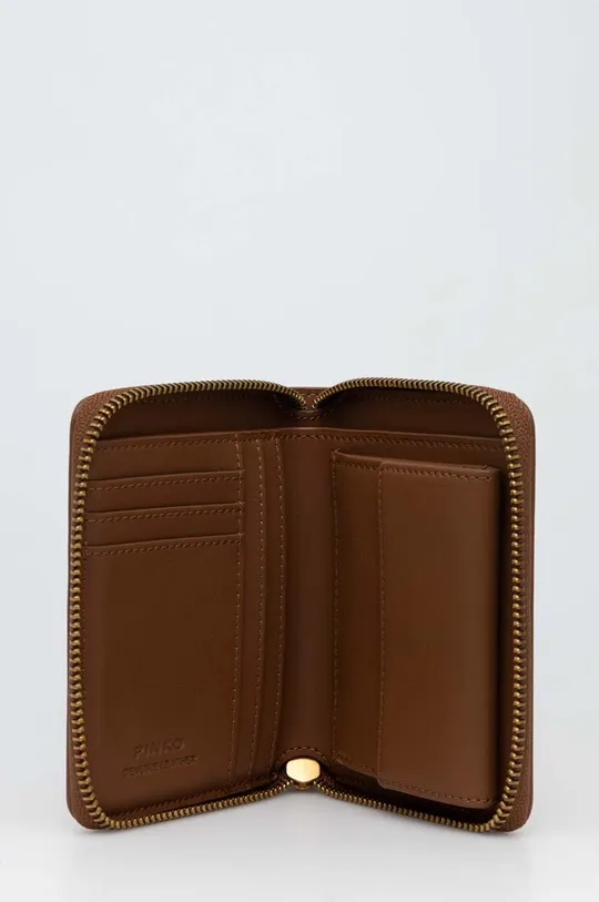 brązowy Pinko portfel skórzany