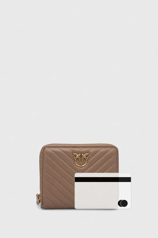 hnedá Kožená peňaženka Pinko