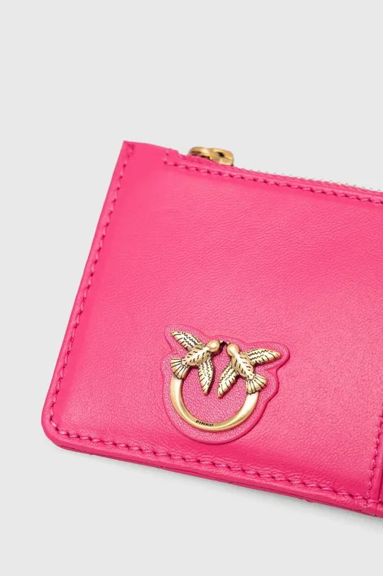 Usnjena denarnica Pinko vijolična