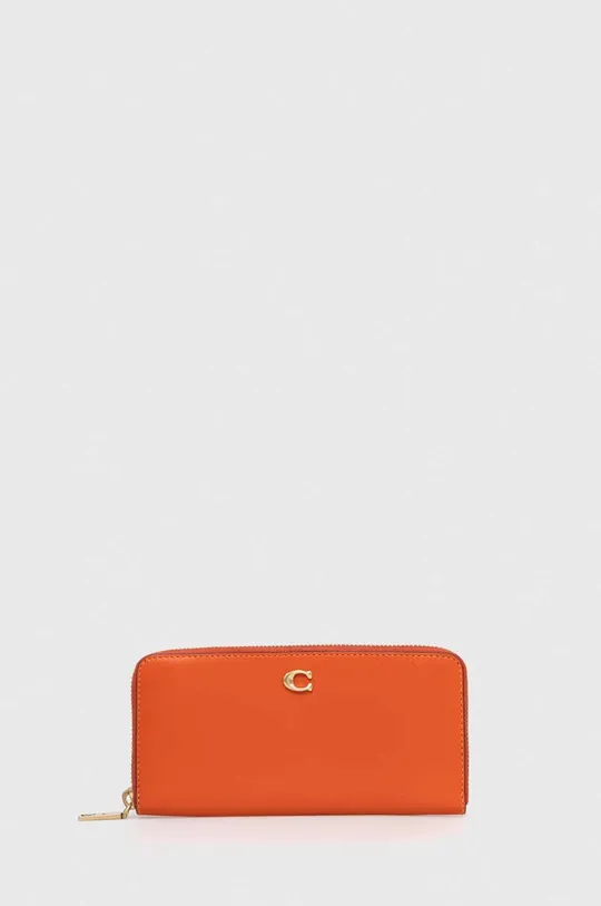 pomarańczowy Coach portfel skórzany Damski