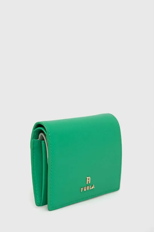 Δερμάτινο πορτοφόλι Furla πράσινο
